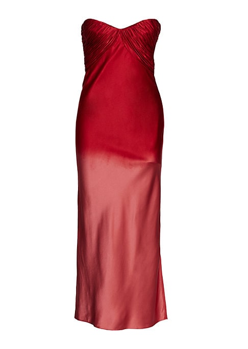 Silk Bustier Slip Dress