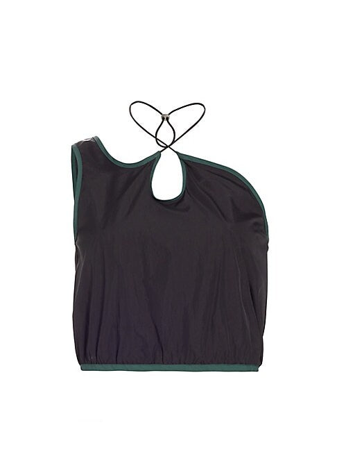 Cinch One-Shoulder Crop Top