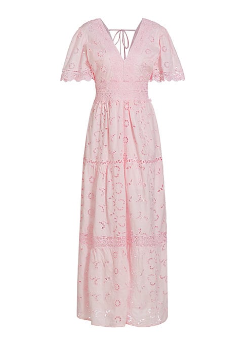 Lace Flutter Maxi Dress