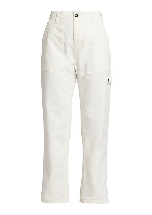 Military-Inspired Straight Trousers