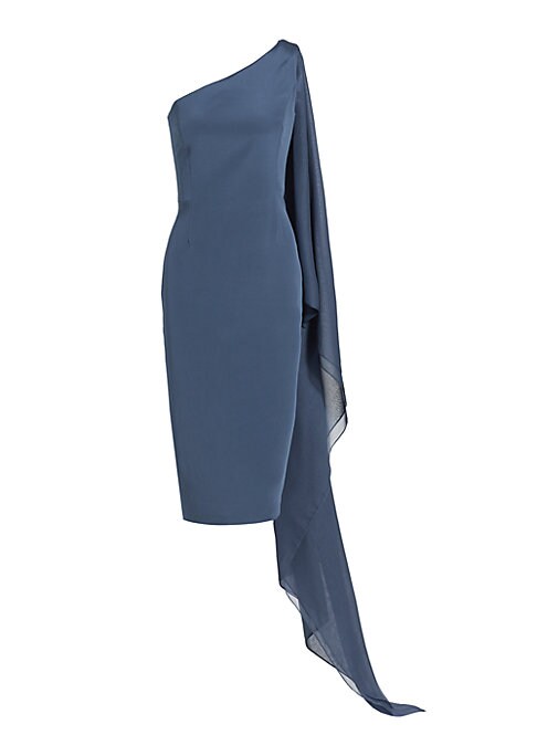 Cape-Inspired Silk Dress