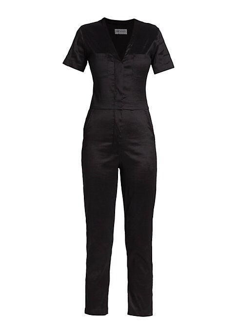 V-Neck Utility Jumpsuit