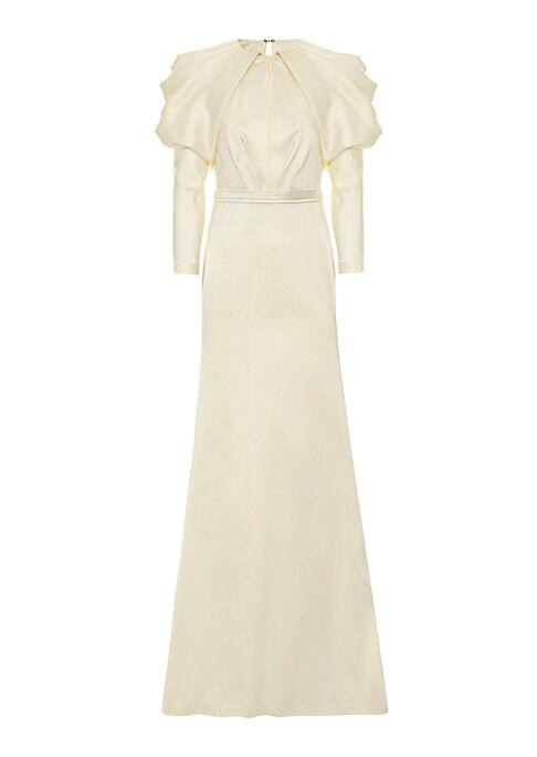Elegant Satin Puff Gown