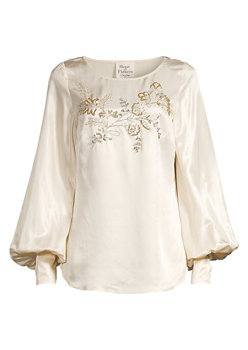Satin Blossom Blouse