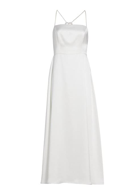 Pearl-Embellished Elegance Dress