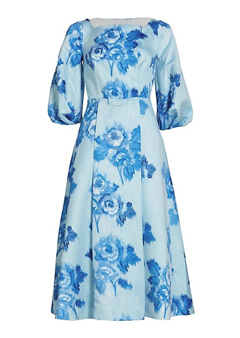 Floral Elegance Midi Dress