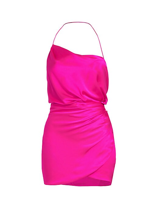 Sleek Silk Cowl Dress