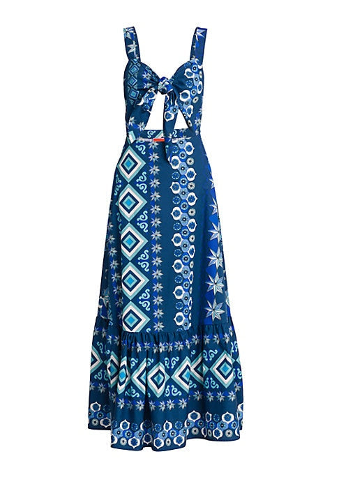 Twist-Front Cutout Dress