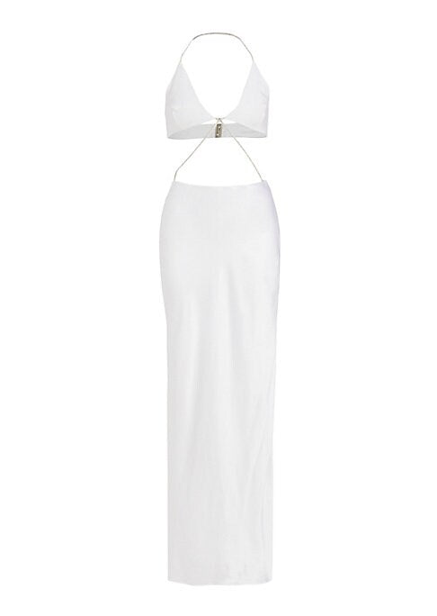 Glimmering Halter Elegance