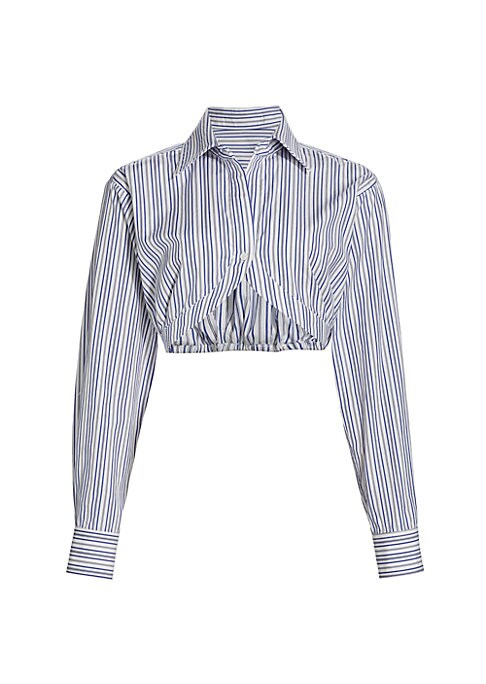 Chic Striped Linen Top