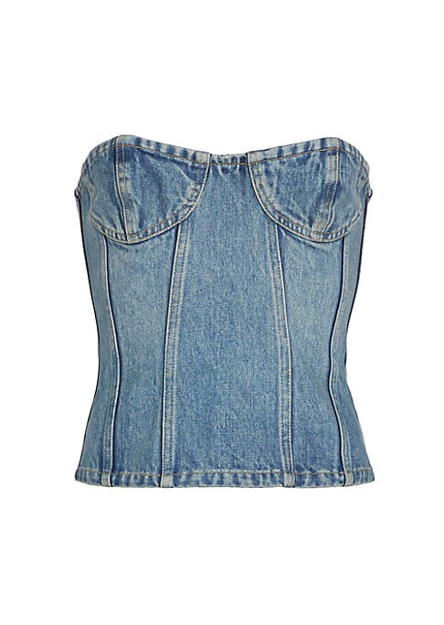 Sweetheart Denim Corset