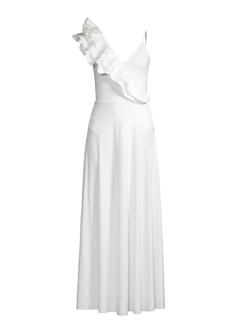 Ruffled Asymmetrical Dress