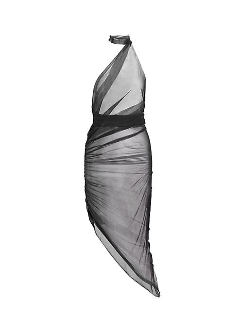 Sheer Elegance Midi-Dress