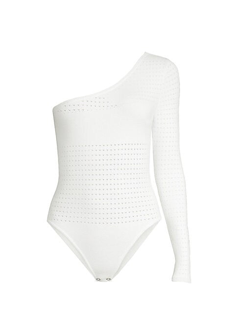 Dotted Asymmetrical Bodysuit
