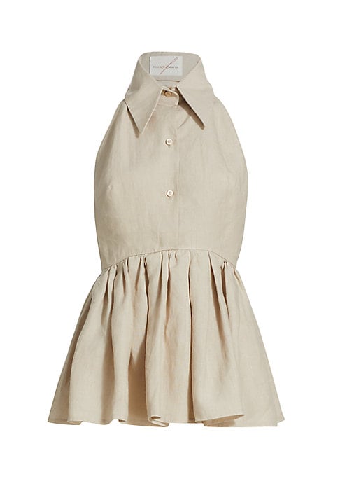Chic Backless Peplum Top