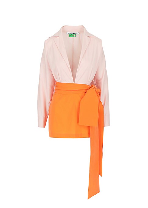 Chic Two-Tone Mini Dress