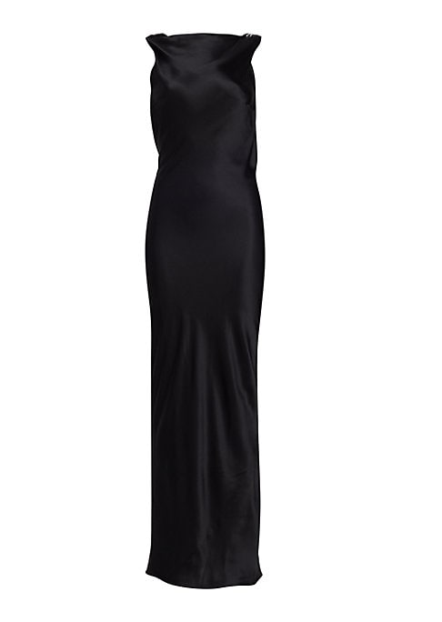 Satin Cowl Back Elegance