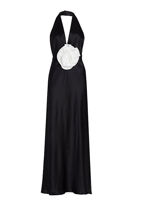Silk Charm Halter Gown
