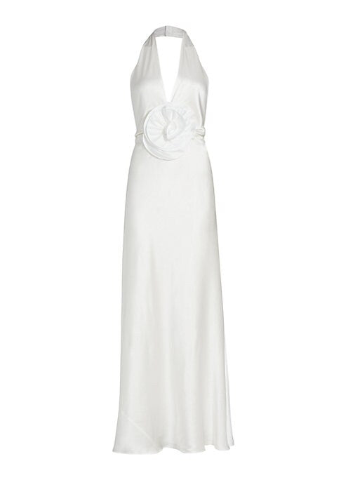 Silk Charm Halter Gown