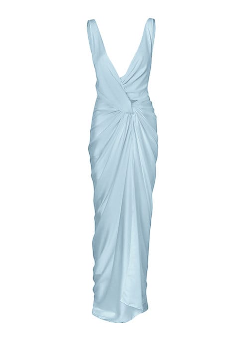 Twist Front Evening Gown