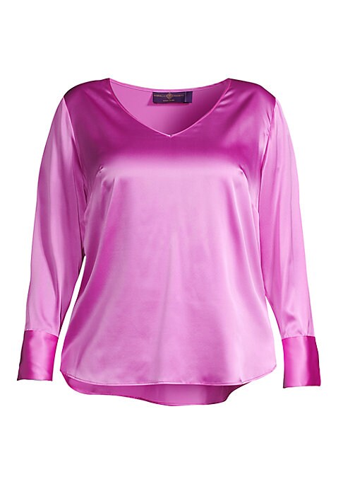 Silken V-Neck Elegance