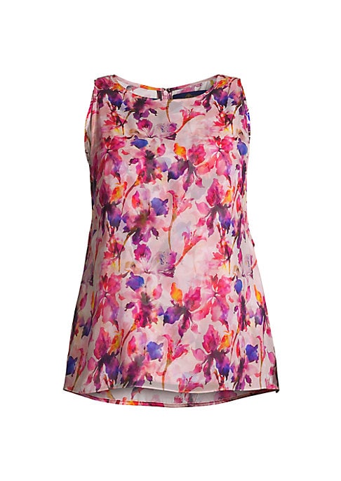 Floral Silk Layered Top