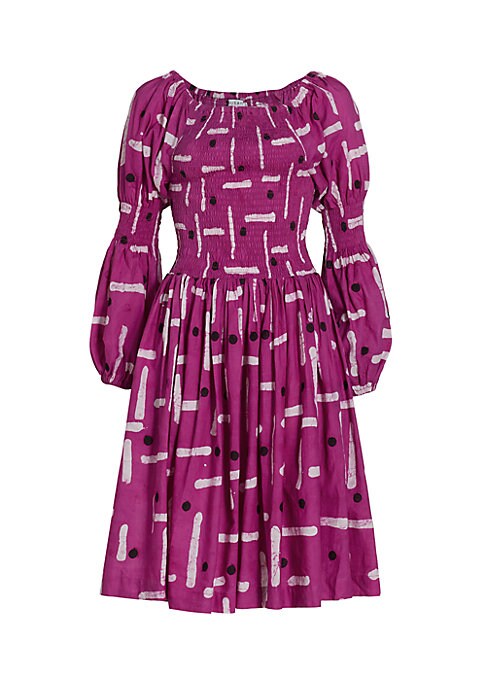 Puffed Elegance Midi-Dress