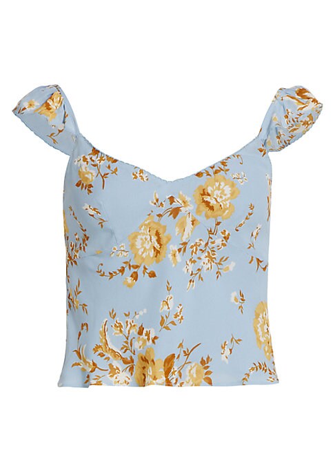 Blooming Silk Crop Top