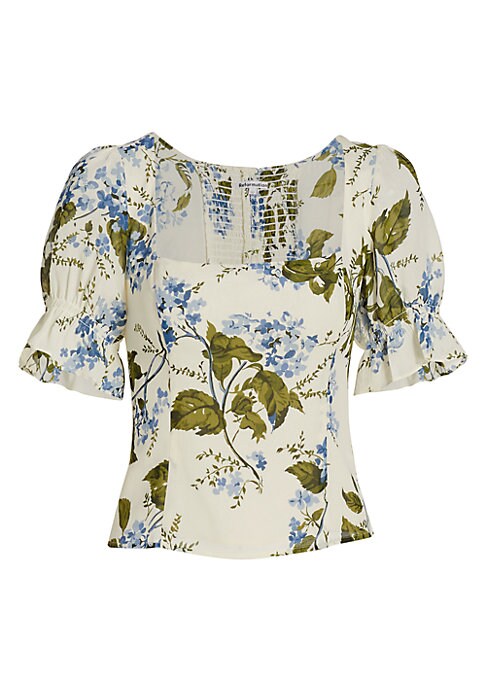 Floral Puff Sleeve Blouse