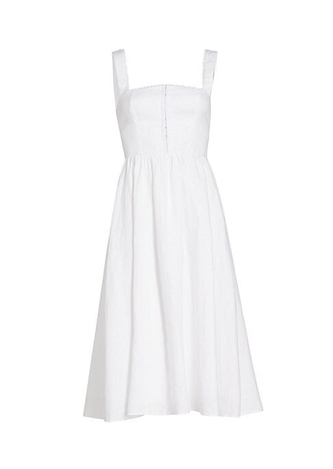 Luxe Linen Flare Dress