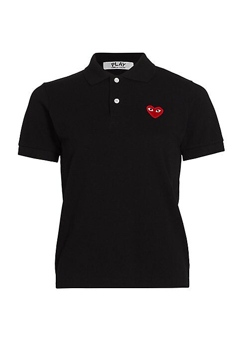 Embroidered Heart Polo