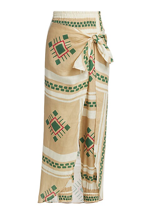 Geometric Linen Joggers