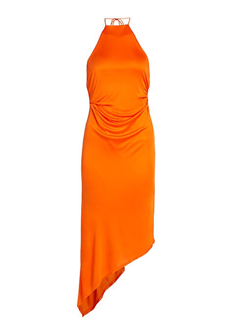 Chic Asymmetric Halter Dress