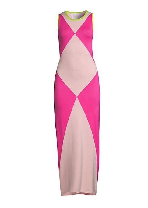 Chic Colorblock Maxi Dress