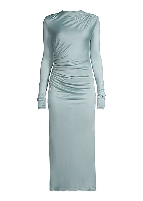Ruched Elegance Midi Dress