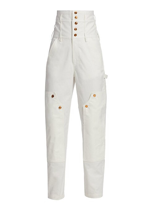 Corset Cargo Denim Trousers