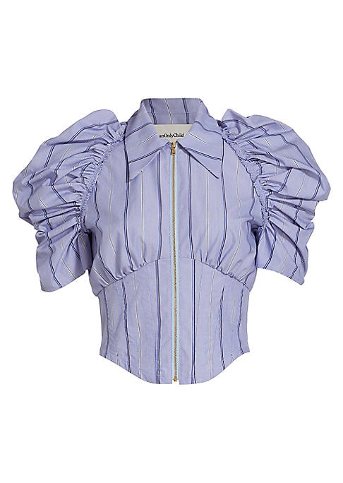 Chic Puff Sleeve Corset Top