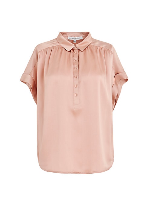 Silk Gathered Blouse