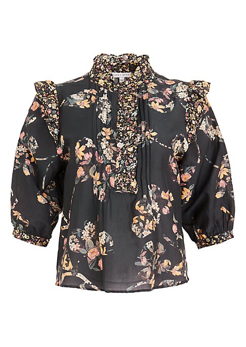 Floral Ruffle Top