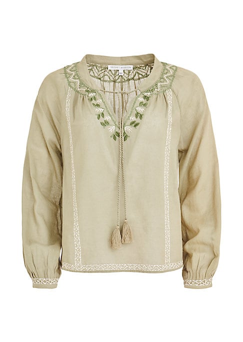 Embroidered Gauze Bliss Top