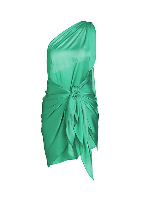 Draped Satin Minidress