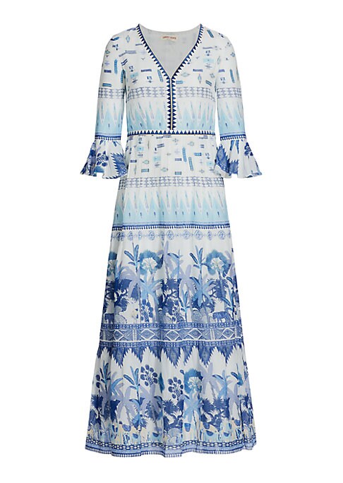 Tropical Tiered Maxi Dress