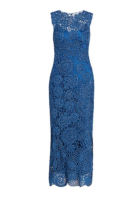 Luxe Floral Crochet Gown
