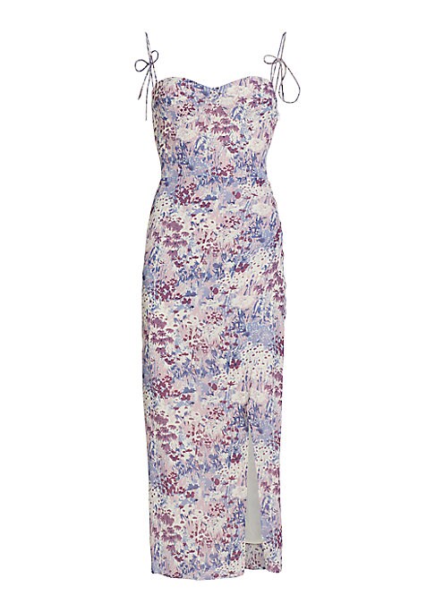 Floral Sweetheart Midi Dress