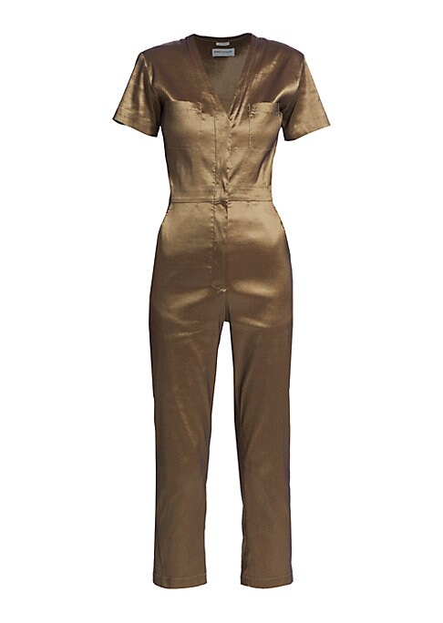 V-Neck Utility Jumpsuit
