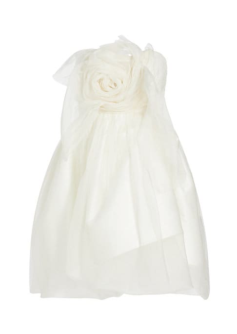 Rosette Silk Minidress