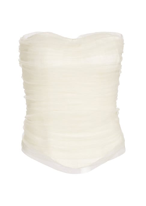 Sheer Cowl Tulle Top