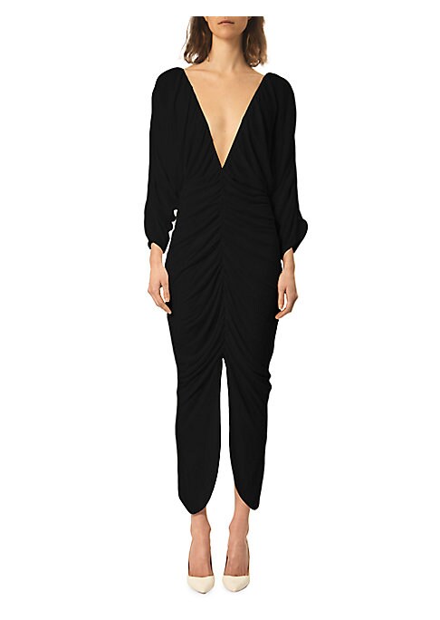 Elegant V-Neck Maxi Dress