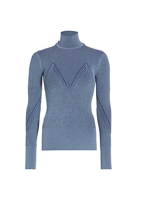 Chic Ribbed Turtleneck Top