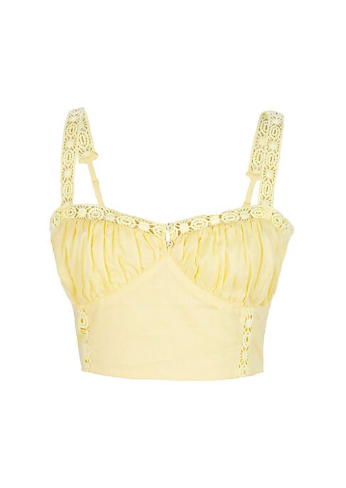 Charming Lace-Up Crop Top
